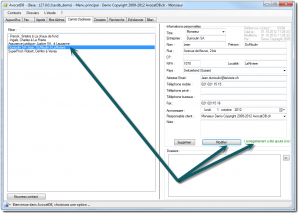 Ajouter Contact - Enregistrement ajouter à la base